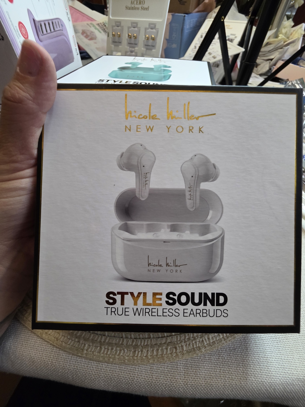 Nicole Miller StyleSound True Wireless Earbuds - White
